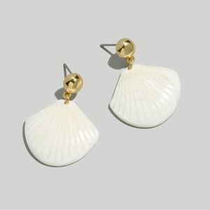 Madewell Enamel Shell Statement Earrings